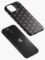 Black Repeat Logo Case