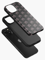Black Repeat Logo Case