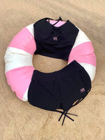 Black Ruched Booty Shorts